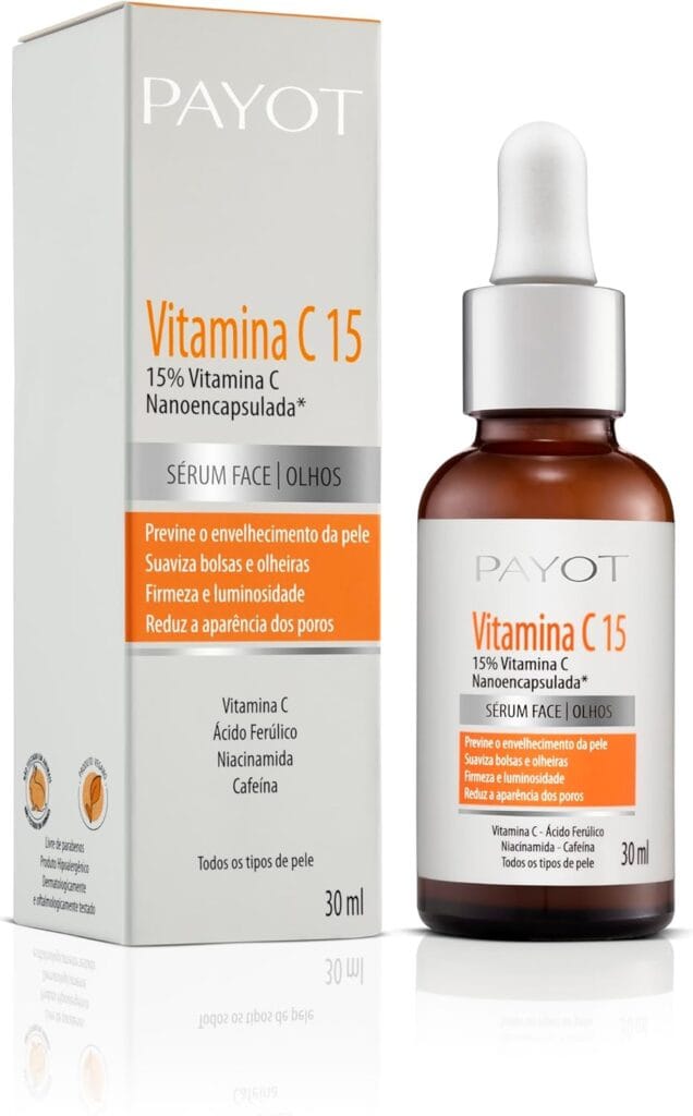 Payot Sérum Facial Vitamina C15 30 ml - Sérum Facial Antioxidante com Vitamina C 15%