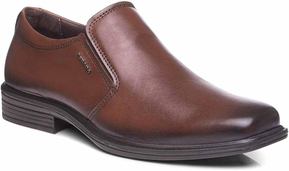 Pegada 124778-02 sapato social masculino em couro marrom