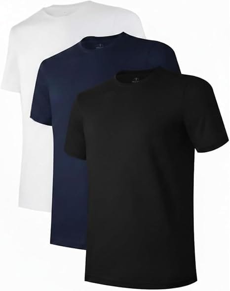Polo Wear Kit com 3 camisetas masculinas Premium 100% algodão sortidas