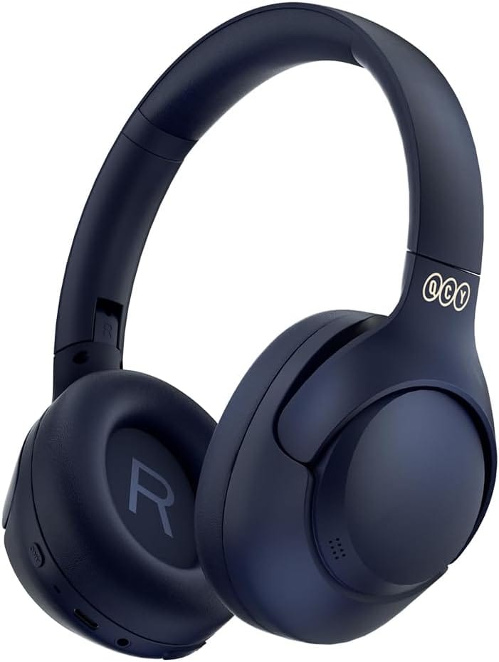 QCY H3 ANC headphone Bluetooth azul com cancelamento de ruído ativo