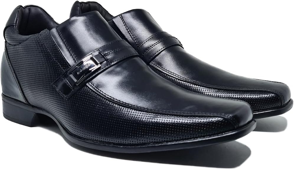 Rafarillo Alth 53001 sapato social masculino em couro preto
