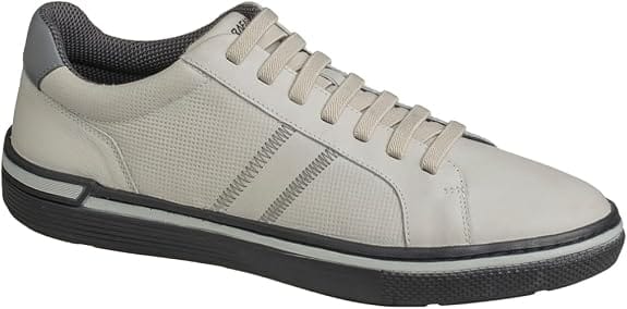Rafarillo Gesso Comfort sapatênis masculino em couro branco
