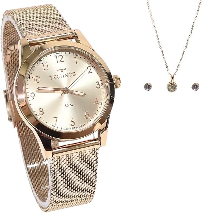 Relógio Feminino Technos Boutique Rosé 2035MUT/1T