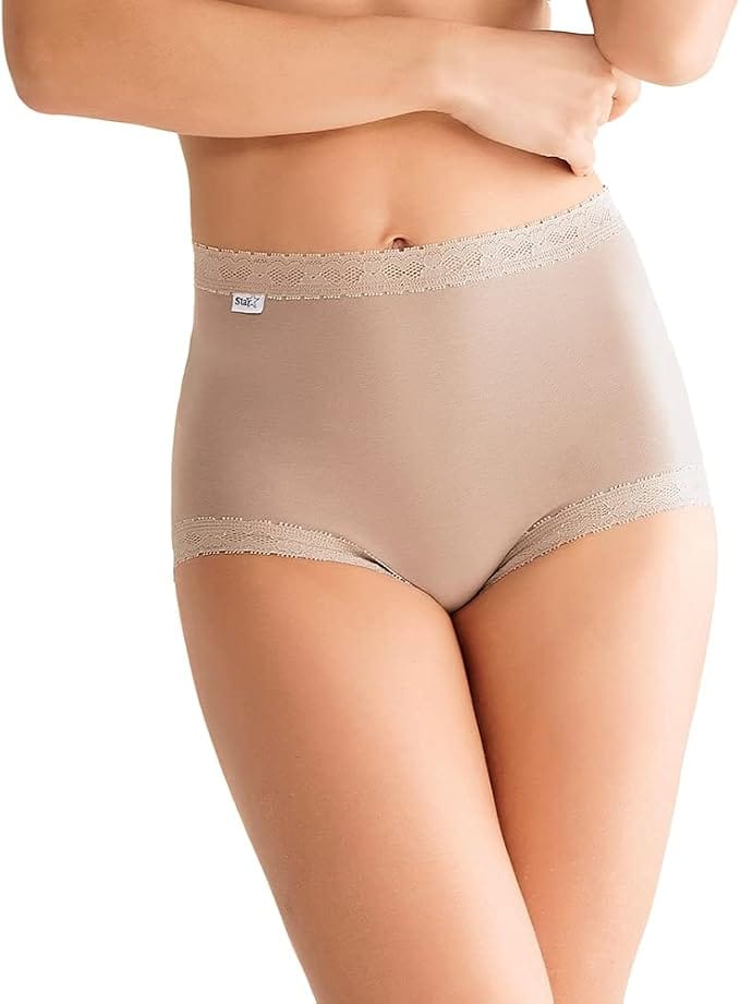 Triumph Calcinha Tanga Maxi Classic Star em algodão com elastano