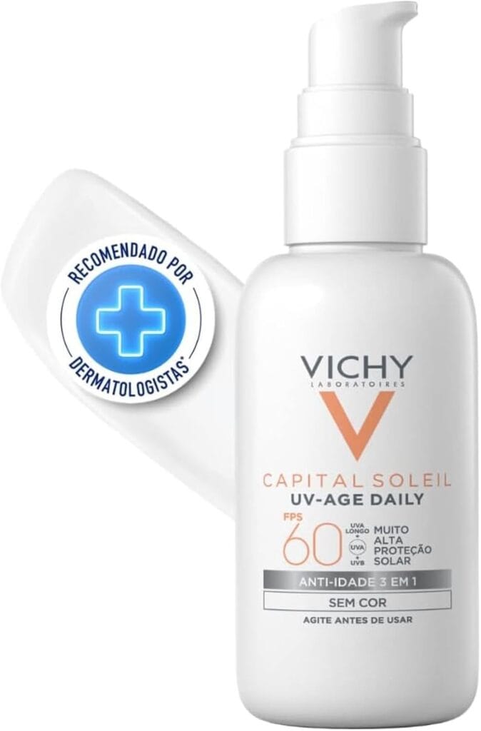 Vichy Capital Soleil UV Age Daily FPS 60 protetor solar facial anti-idade 40 g