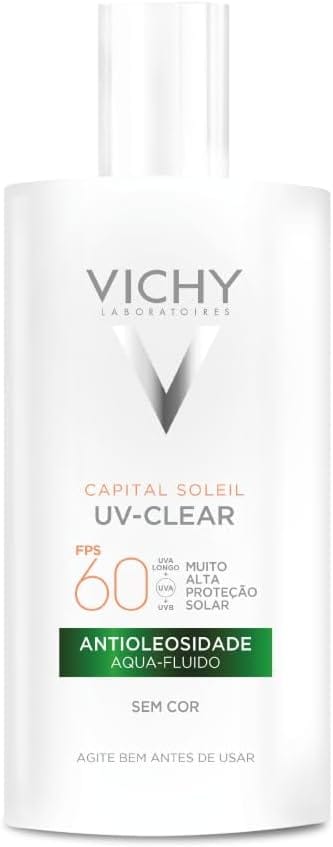 Vichy Capital Soleil UV-Clear FPS 60 protetor solar facial para pele oleosa e acneica