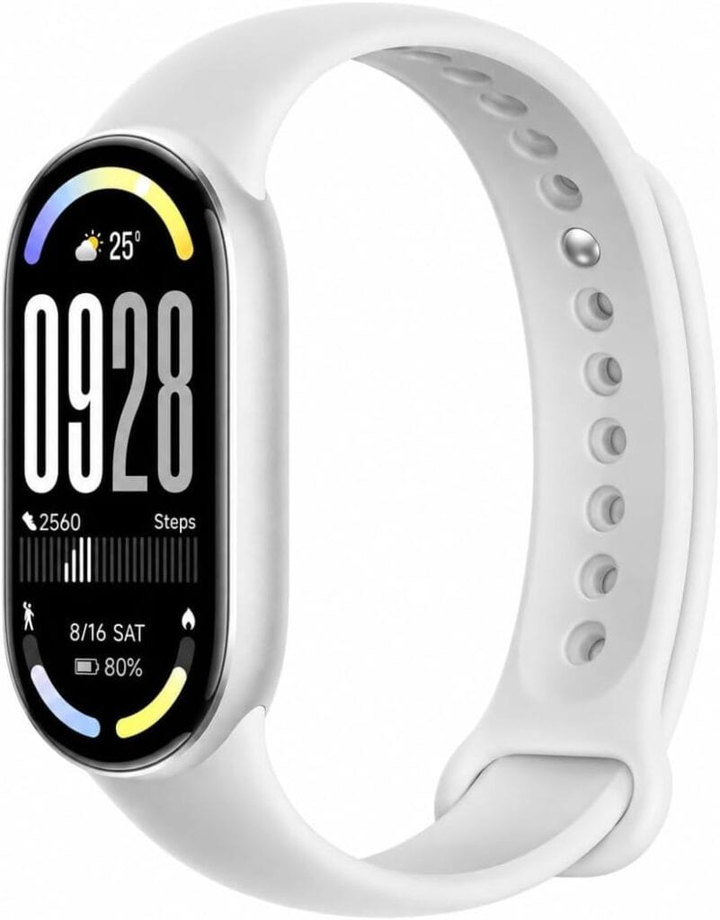 Xiaomi Smart Band 10 prata com tela AMOLED de 1,72 polegadas e bateria de até 21 dias