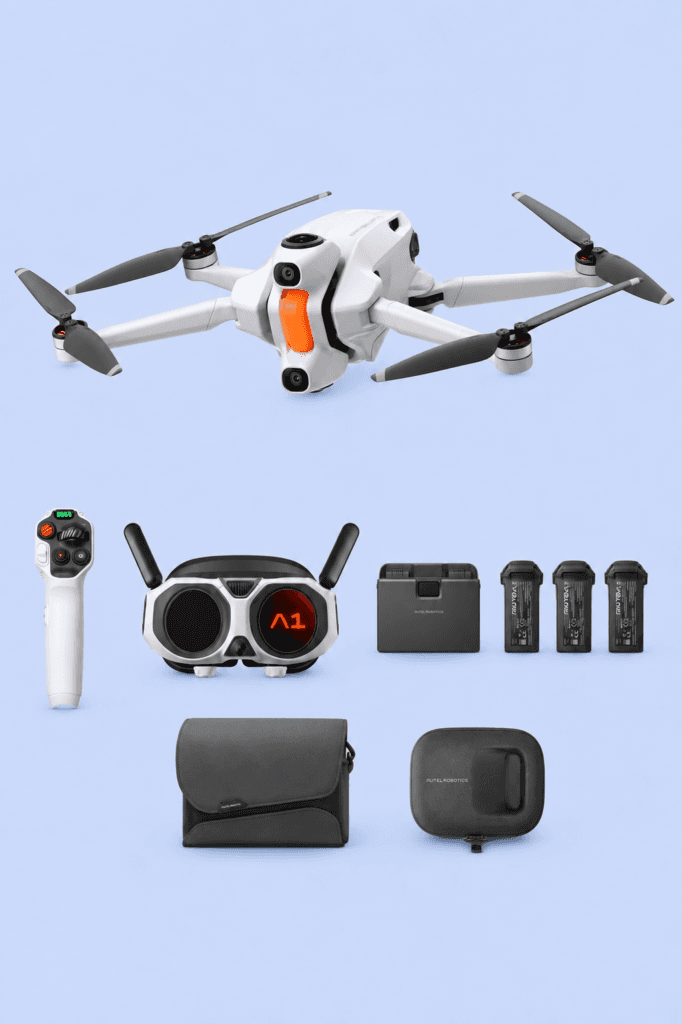 Antigravity A1 Explorer drone 360 8K com óculos Vision e controle por movimento
