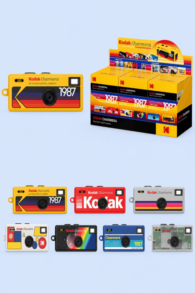 Kodak Charmera mini câmera digital retrô em formato de chaveiro