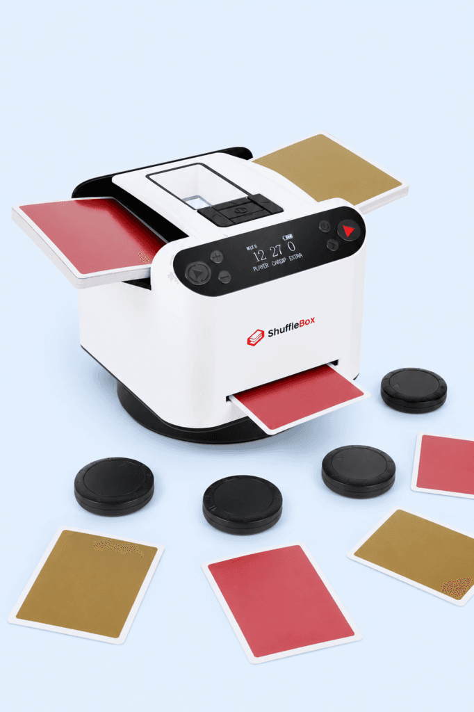 ShuffleBox G1 Pro embaralhador e distribuidor automático de cartas recarregável