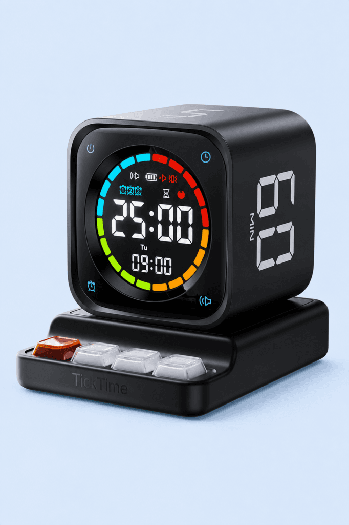 Ticktime TK3 Pomodoro Timer Cube temporizador digital para produtividade